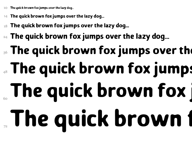 Soft Core font waterfall